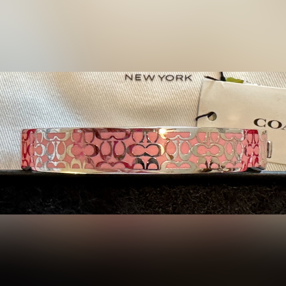 COPY - Silver/Pink Coach Bangle